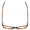 Top View of Vera Bradley Liliana Designer Progressive Lens Prescription Rx Eyeglasses in Katalina Blues Tortoise Havana Honey Ladies Cateye Full Rim Acetate 54 mm