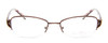 Front View of Vera Bradley Vanessa .5-Rimless Reading Glasses Make Me Blush Brown Copper 54 mm