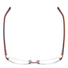 Top View of Vera Bradley Vanessa .5-Rimless Reading Glasses Make Me Blush Brown Copper 54 mm