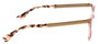 Fendi Designer Reading Glasses FF-0077-0E17-50 mm in Pink Layer Crystal Tortoise