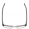 Top View of Ernest Hemingway H4836-MBK Designer Single Vision Prescription Rx Eyeglasses in Matte Black Gun Metal Silver Unisex Classic Full Rim Metal 53 mm