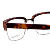 Close Up View of Ernest Hemingway H4836 Classic Designer Reading Glasses Matte Tortoise Gold 53mm