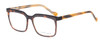 Profile View of Ernest Hemingway H4899-TOB Designer Reading Eye Glasses with Custom Cut Powered Lenses in Tortoise Havana Black Unisex Square Full Rim Acetate 53 mm
