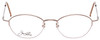 Front View of Joan Collins JC9553-BR Women Oval .5-Rimless Designer Reading Glasses Brown 45mm