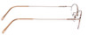 Side View of Joan Collins JC9553-BR Women Oval .5-Rimless Designer Reading Glasses Brown 45mm