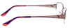 Side View of Joan Collins JC9772-LIL Semi-Rimless Designer Reading Glasses Lilac Purple 53 mm