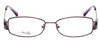 Front View of Joan Collins JC9785-LIL Designer Reading Eye Glasses with Custom Cut Powered Lenses in Lilac Purple Silver Ladies Rectangle Full Rim Stainless Steel 54 mm