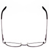 Top View of Joan Collins JC9810-LIL Women Oval Designer Reading Glasses in Lilac Purple 51mm