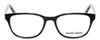 Front View of Marie Claire MC6203-BLK Designer Bi-Focal Prescription Rx Eyeglasses in Black Marble Crystal Blue Ladies Classic Full Rim Acetate 51 mm