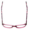 Top View of Marie Claire MC6203-PLU Designer Reading Glasses Plum Purple Crystal Pink 51 mm
