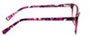 Side View of Marie Claire MC6203-PLU Designer Progressive Lens Blue Light Blocking Eyeglasses in Plum Purple Crystal Pink Ladies Classic Full Rim Acetate 51 mm