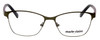 Front View of Marie Claire MC6208-FOR Cateye Designer Reading Glasses Forest Green Brown 52 mm