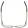 Top View of Marie Claire MC6208-FOR Cateye Designer Reading Glasses Forest Green Brown 52 mm