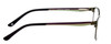 Side View of Marie Claire MC6208-FOR Designer Progressive Lens Blue Light Blocking Eyeglasses in Forest Green Brown Ladies Cateye Full Rim Stainless Steel 52 mm