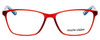 Front View of Marie Claire MC6210-RBL Designer Progressive Lens Prescription Rx Eyeglasses in Matte Crystal Red Blue Ladies Classic Full Rim Acetate 55 mm