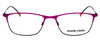 Front View of Marie Claire MC6213-FUS Designer Single Vision Prescription Rx Eyeglasses in Fuchsia Hot Pink Purple Ladies Cateye Full Rim Stainless Steel 52 mm