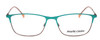 Front View of Marie Claire MC6213-TLE Cateye Designer Reading Glasses in Teal Green Blue 52 mm