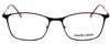 Front View of Marie Claire MC6214-BKR Ladies Cateye Designer Reading Glasses in Black Red 54mm