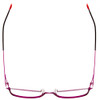 Top View of Marie Claire MC6214-PFS Designer Bi-Focal Prescription Rx Eyeglasses in Purple Fuchsia Hot Pink Ladies Cateye Full Rim Stainless Steel 54 mm