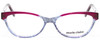 Front View of Marie Claire MC6215 Cateye Designer Reading Glasses Red Blue Crystal Fade 55 mm
