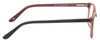 Side View of Marie Claire MC6230-BUR Designer Reading Glasses Burgundy Red Brown Orange 48 mm