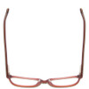 Top View of Marie Claire MC6230-BUR Designer Reading Eye Glasses with Custom Cut Powered Lenses in Burgundy Red Brown Orange Ladies Classic Full Rim Acetate 48 mm