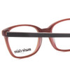 Close Up View of Marie Claire MC6230-BUR Designer Bi-Focal Prescription Rx Eyeglasses in Burgundy Red Brown Orange Ladies Classic Full Rim Acetate 48 mm