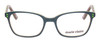 Front View of Marie Claire MC6230-FOR Designer Reading Glasses Forest Green Black Orange 48 mm