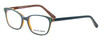 Profile View of Marie Claire MC6230-FOR Designer Progressive Lens Blue Light Blocking Eyeglasses in Forest Green Black Orange Ladies Classic Full Rim Acetate 48 mm