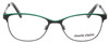 Front View of Marie Claire MC6231-BGN Ladies Cateye Designer Reading Glasses Black Green 51 mm