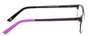Side View of Marie Claire MC6231-BKL Cateye Designer Reading Eye Glasses in Black Purple 51mm