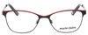 Front View of Marie Claire MC6231-BKR Designer Bi-Focal Prescription Rx Eyeglasses in Black Red Ladies Cateye Full Rim Stainless Steel 51 mm
