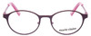 Front View of Marie Claire MC6236-PRE Designer Bi-Focal Prescription Rx Eyeglasses in Purple Red Ladies Round Full Rim Stainless Steel 46 mm