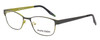 Profile View of Marie Claire MC6239-JAD Designer Reading Eye Glasses with Custom Cut Powered Lenses in Black Jade Green Ladies Classic Full Rim Stainless Steel 49 mm