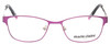 Front View of Marie Claire MC6239-LAV Designer Reading Eye Glasses with Custom Cut Powered Lenses in Lavender Purple Black Ladies Classic Full Rim Stainless Steel 49 mm