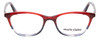 Front View of Marie Claire MC6240-BGB Designer Single Vision Prescription Rx Eyeglasses in Burgundy Red Crystal Blue Fade Ladies Cateye Full Rim Acetate 48 mm