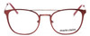 Front View of Marie Claire MC6248-BUR Designer Progressive Lens Prescription Rx Eyeglasses in Burgundy Red Ladies Classic Full Rim Stainless Steel 49 mm