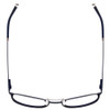 Top View of Marie Claire MC6248-NVY Designer Single Vision Prescription Rx Eyeglasses in Navy Blue Ladies Classic Full Rim Stainless Steel 49 mm