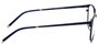 Side View of Marie Claire MC6248-NVY Designer Blue Light Blocking Eyeglasses in Navy Blue Ladies Classic Full Rim Stainless Steel 49 mm