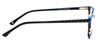 Side View of Marie Claire MC6249-SAP Designer Single Vision Prescription Rx Eyeglasses in Sapphire Blue Crystal Marble Ladies Cateye Full Rim Acetate 47 mm