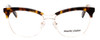 Front View of Marie Claire MC6251-GTO Designer Bi-Focal Prescription Rx Eyeglasses in Gold Tortoise Havana Brown Ladies Cateye Full Rim Stainless Steel 53 mm