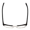 Top View of Marie Claire MC6251-SIB Ladies Cateye Designer Reading Glasses Silver Black 53mm