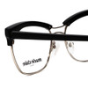 Close Up View of Marie Claire MC6251-SIB Ladies Cateye Designer Reading Glasses Silver Black 53mm