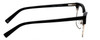 Side View of Marie Claire MC6251-SIB Designer Progressive Lens Blue Light Blocking Eyeglasses in Silver Black Ladies Cateye Full Rim Stainless Steel 53 mm