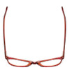 Top View of Marie Claire MC6252-BUT Designer Single Vision Prescription Rx Eyeglasses in Burgundy Red Tortoise Havana Ladies Cateye Full Rim Acetate 53 mm