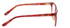 Side View of Marie Claire MC6252-BUT Designer Blue Light Blocking Eyeglasses in Burgundy Red Tortoise Havana Ladies Cateye Full Rim Acetate 53 mm