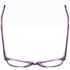 Top View of Marie Claire MC6252-PTO Cateye Designer Reading Glasses in Purple Tortoise 53 mm