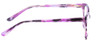 Side View of Marie Claire MC6252-PTO Designer Blue Light Blocking Eyeglasses in Purple Tortoise Havana Ladies Cateye Full Rim Acetate 53 mm