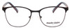 Front View of Marie Claire MC6259-BLK Lady Cateye Full Rim Designer Reading Glasses Black 49mm