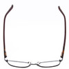 Top View of Marie Claire MC6259-BLK Lady Cateye Full Rim Designer Reading Glasses Black 49mm